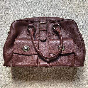 Bcbgmaxazria Brown Leather Handbag NEVER USED